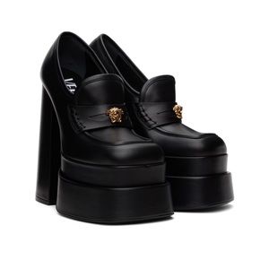 VERSACE
Black Aevitas Platform Loafers